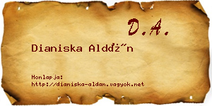 Dianiska Aldán névjegykártya
